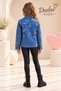 Girl's Floral Embroidered Denim Jacket-Denim Jacket/Denim Coat-Denim Coat - 4