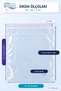 25X30+5 cm 500 Pieces Transparent Gelatin Tape Bags |   Dowry Bag Adhesive Packaging Bag - 2