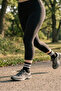 6 Pairs Black Unisex Striped Tennis College Socks - 4