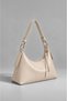 Women's Cream Lined Hand and Shoulder Bag