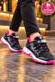 Children's Waterproof Orthopedic Shoes - Black Fuchsia - 5