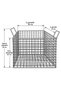 Multi-Purpose Metal Square Organizer Wire Basket (Storage Container) - 8