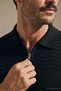 Men's Comfort Short Sleeve Black Knitwear Polo Neck T-Shirt - 8