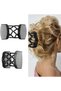 5 Pcs Stretchy Magic Hair Combs,Adjustable Elastic Hair Clips,Vintage No Crease Hair Pins for Curly Thick Wavy Hair - 3