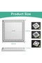 Stainless Steel and Silicone Shower Drain Hair Catcher,2 Pack,4.8 Inch Bathroom Sink and Floor Covers - 7