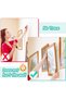 384 Pieces Adhesive Sticky Tack,Removable Mounting Putty for Posters and Photos,Reusable Wall Safe Putty,White,Pink,Green,Blue - 7