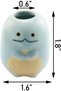 Mini Ceramic Toothbrush Holder,4 Pcs Cartoon Animal Toothbrush Stand,Bathroom Multipurpose Storage Organizer for Cotton Swabs and Makeup Brushes - 6