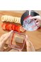 Cup Speed Slicer with Push Plate and Cleaning Brush,Multifunctional Fruit and Egg Cutter for Salad and Desserts,Red - 5
