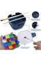 Airtight 16-Well Watercolor Paint Palette Box with Lid and Brush Basin,Blue - 2