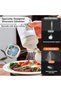 Blue Salt and Pepper Shaker,250ml Automeasure Condiment Dispenser with Lid,BPA-Free Borosilicate Metering Shaker for Salt,Sugar,and Condiments - 4