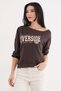 Riverside Printed Boat Neck Bat Sleeve Modal Blouse - 3