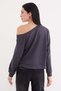 Riverside Printed Boat Neck Bat Sleeve Modal Blouse - 6