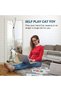 Interactive Hanging Cat Feather and Plush Toys,Retractable Door Mounted Teaser for Indoor Kittens,4 Pieces - 2