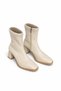 Dire Stretch 7 cm Heeled Blunt Toe Zippered Women's Boots - 8