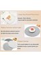 Round Woven Placemats Set of 4,13-Inch Boho Cotton Rope Dining Table Mats,Heat Resistant Trivets for Cookware - 3