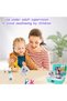 16-Piece Kids Pet Care Doctor Play Set,Vet Clinic Toy with Plush Dog,Grooming Accessories and Carrier Backpack - 4