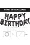 Happy Birthday Balloon Banner,16 Inch 3D Aluminum Foil Inflatable Letter Kit,Party Decoration Set for Kids and Grown-up - 8