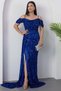 Sweetheart Neckline Front Gathered Sequin Dress 41066 - 4