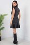 Ribbed Leather Dress 231726 - 8