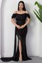 Sweetheart Neckline Front Gathered Sequin Dress 41066 - 6