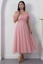 Sweetheart Neckline Low Sleeve Lace Dress Drp2079 - 5