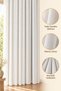 Bamboo Non-Shrink Ecru Tulle Curtain I Heavy Weight I 1/3 Sik Pile I Non-Crinkle I No Ironing Needed I Suitable for Any Room - 5