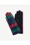 Plaid Patterned Fabric Gloves