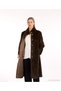 Regular High Collar Long Sleeve Faux Fur Coat - 5