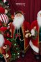 Christmas Santa Claus with Red and Green Fur Decoration 90 cm - 6