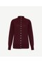 Regular Stand Collar Long Sleeve Sweater - 7