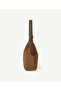 Adjustable Handle Suede Crossbody Bag - 3