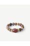 Natural Stone Row Bracelet
