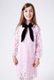 Pink Guipure Bowknot Girl's Dress - Bessie - 2
