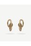 Curved Thick Hoop Earrings