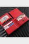 Wi̇lli̇am Polo Williampolo İtaly Exclusive Design Genuine Leather Red Men's Card Holder & Wallet - 4