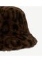 Leopard Patterned Cloche Hat - 2
