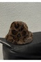 Soft Fur Leopard Print Hat - 5