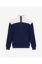 Cotton Regular Stand Collar Long Sleeve Sweatshirt - 6