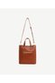 Zippered Leather Handbag