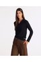 Regular Jacket Collar Long Sleeve Sweater - 3