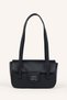 Women's Flap Handbag with Metal Lock Detail I4430AXNS - 4