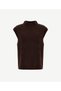 Regular Half Turtleneck Sleeveless Sleeve Sweater - 6