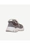 Thick Sole Parachute Fabric Decorated Suede Sports Shoes - 4