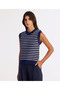 Regular Crew Neck Sleeveless Sleeve Sweater - 3