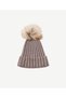 Hat with Pompom Detail