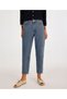High Waist Mom Fit Denim Trousers with Belt Accessories - 4