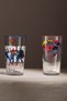 Superman Set of 2 Soft Drink Glasses 570 Cc