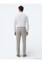 White Striped Regular Fit Long Woven Casual Cotton Blend Shirt - 5