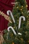 Christmas Ornament Candy Cane Silver 64 cm