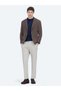 Navy Blue Patterned Modern Fit Cotton Blend Knitted Jacket - 2